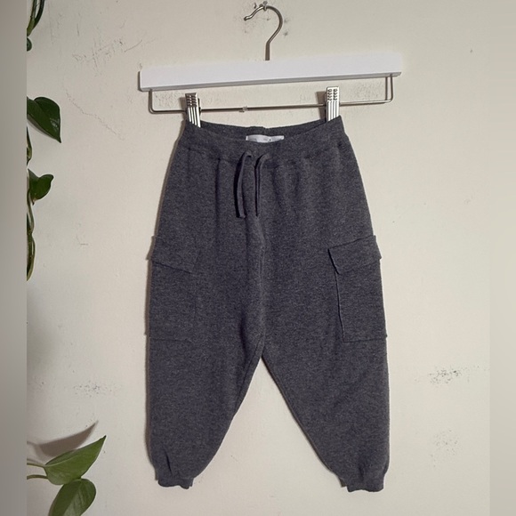 Zara Drop Waist Sweater Knit Gray Sweatpant Joggers - {5} - Picture 1 of 3